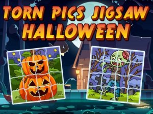 Torn Pics Jigsaw Halloween Online Puzzle Game
