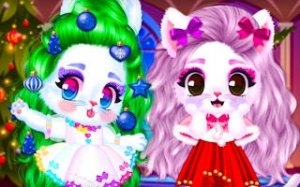 Cozy Snowy Stylist: Cat & Rabbit Fashion