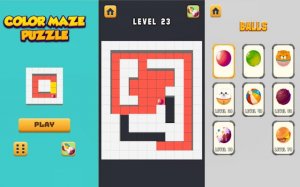 Color Maze Puzzle - Swipe Ball Challenge Online Game