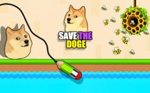 Protect Doge: Draw Line Puzzle