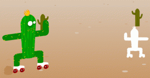 Spiky Desert Shape Runner